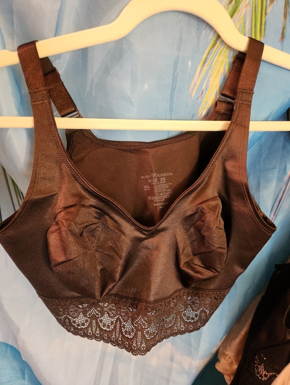 🆕️New Size 36 Ruby Ribbon Lace Lux Demiette Espresso